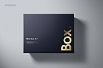 时尚精致长方形礼盒包装PSD样机贴图模版Magnetic Gift Box Mockup Set