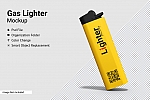 品牌VI系统一次性打火机样机贴图ps素材Gas Lighter Mockup