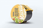 餐饮食品自嗨锅包装样机ps素材贴图Food Container Sleeve Packaging Mock-Up v.2