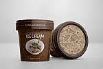 杯装盒装冰淇淋包装食品容器设计PSD样机贴图