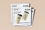 创意邮票积分券优惠券样机贴图Ps智能图层素材下载 Postage Stamp Mockup