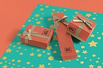 高端纸盒礼品盒包装样机贴图ps素材资源下载Gift Box Mockups