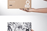 快递瓦楞纸包装盒外观设计效果图样机模板 Mailing Box Mockup Bundle