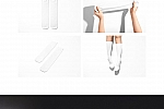 长筒袜印花设计展示样机素材模板集 Sublimation Tube Socks Mockup Set