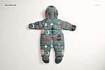 时尚婴儿连帽棉服印花图案设计样机合集 Baby Snowsuit Mockup Set
