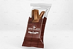 食品巧克力雪糕包装袋PSD样机贴图Chocolate Bar PSD Mockups