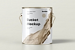 6款铁罐油漆桶包装样机ps素材贴图Paint Bucket Mock up