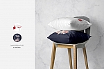 带场景椅子上枕头抱枕样机ps贴图素材模版Fabric Factory v4: Pillows on chairs