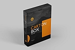 长方形纸盒产品包装盒样机ps素材贴图模版Carton Box Mockup