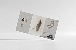 A4三折页样机ps素材贴图模版 A4 Size Tri-Fold Brochure Mockup