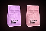 咖啡食品包装袋样机ps贴图素材下载Coffee Bag PSD Mockups