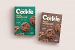 食品产品立体包装盒样机贴图ps素材下载Cookies Box Packaging Mockup Set