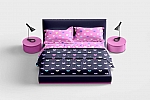 床上用品枕头床单布料图案设计展示样机贴图psd分层素材下载Bed Linens Mockup 6 Views