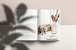质感文艺光影封面内页设计作品展示书籍杂志画册样机贴图Ps素材下载 Magazine Mockup Kit