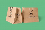 5个牛皮纸购物袋手提袋样机贴图psd分层素材下载5 Paper Shopping Bag Mockups