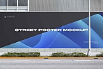23款户外街头地产围挡商场橱窗海报广告画面展示Ps贴图样机 Street Mockup Template Bundle Vol.1