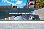 23款户外街头地产围挡商场橱窗海报广告画面展示Ps贴图样机Urban mockup poster street vol.2