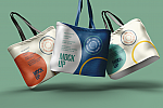 高级品牌标志Logo设计手提帆布袋名片信纸纸杯展示Ps贴图样机模板 Bag Mockup