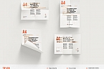 A4纸张宣传单海报标志设计提案印刷品纸展示效果psd样机贴图 Paper Branding Mockups Bundle