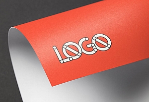 多角度纸张标志展示LOGO样机贴图ps分层素材下载Full Color Logo Mockups