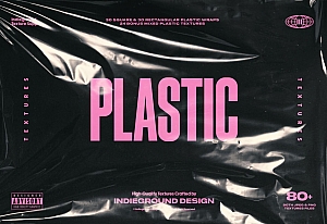 超酷街头嘻哈说唱炫酷个性透明气泡塑料袋保鲜膜png免抠图设计素材 Indieground Design – Plastic Textures