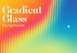 20款时尚创意炫彩条纹长虹玻璃迷幻渐变海报背景底纹图片设计素材 Gradient Glass Backgrounds