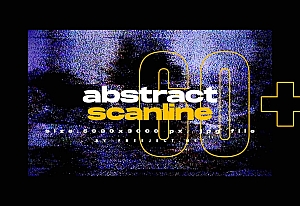 62款高清抽象粗糙故障风平面广告海报设计背景纹理图片素材 62 Abstract Scanline Glitch Texture