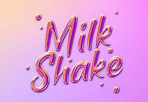 潮流时尚炫彩金属镭射肥皂泡泡3D立体LOGO字体特效样机PS模板素材