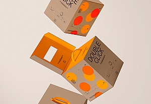 6款高级产品礼品礼物包装盒纸盒快递盒设计贴图PSD样机模板素材