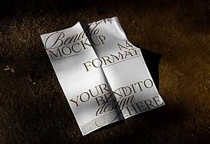 14款户外场景艺术A4传单海报文创效果展示PSD样机贴图合集