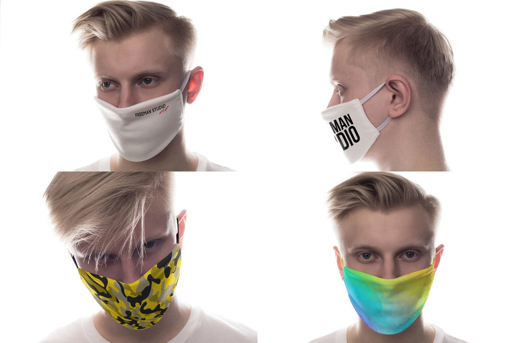 医用口罩样机PSD分层贴图模版Medical Mask Mock-Up Set