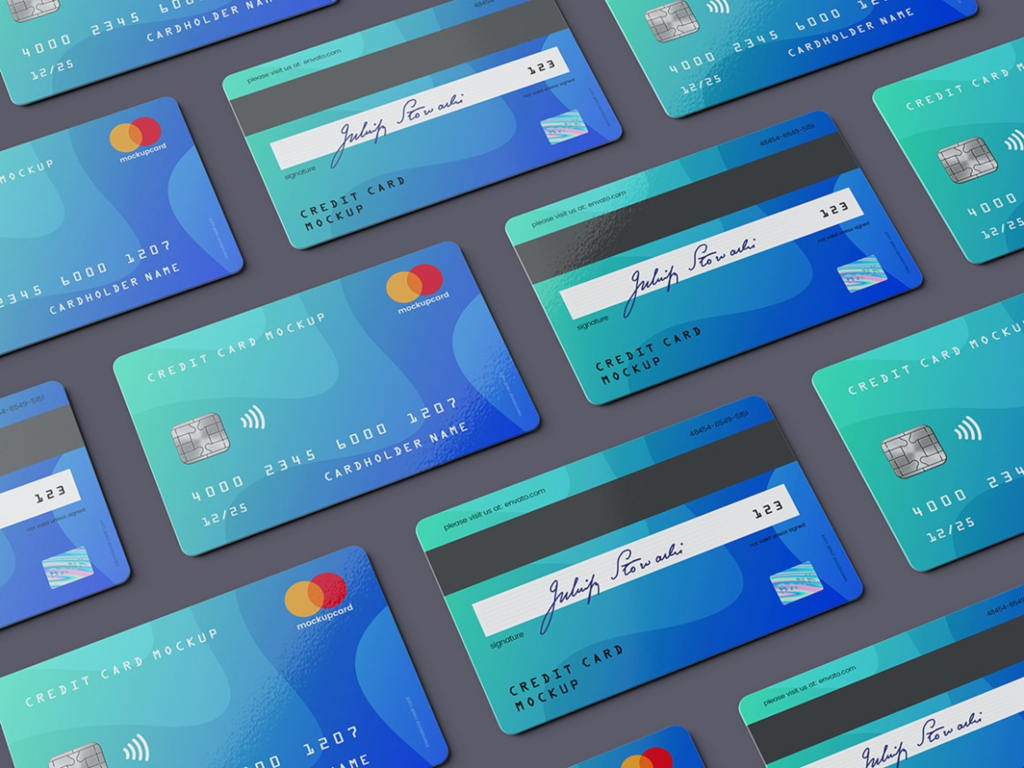 超逼真信用卡/会员卡卡片样机ps素材智能贴图模板 Credit Card / Membership Card MockUp​​​​​​​​​​​​​​