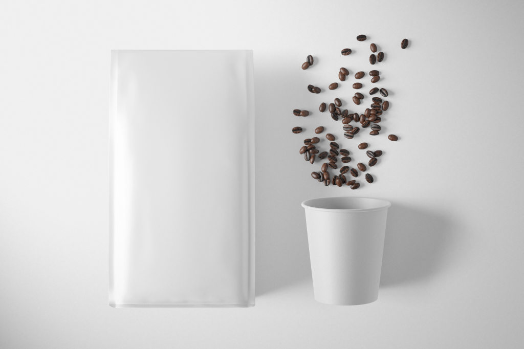 8款咖啡包装袋自封袋包装样机PS贴图模板Paper Coffee Bag Mockup Set