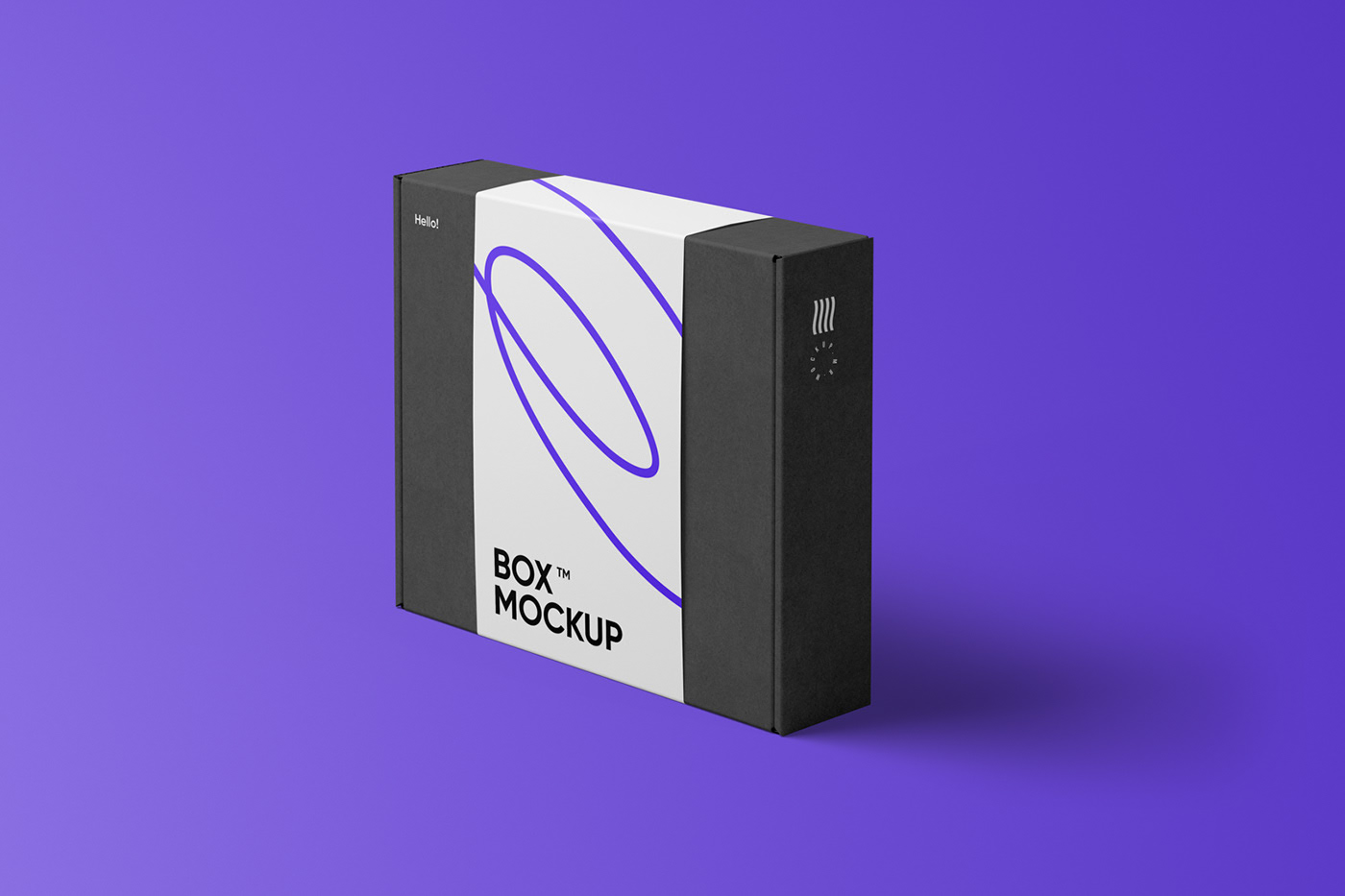 多角度飞机盒物流包装盒纸盒样机psd素材模版Box Mockup Bundle – Mailing Box