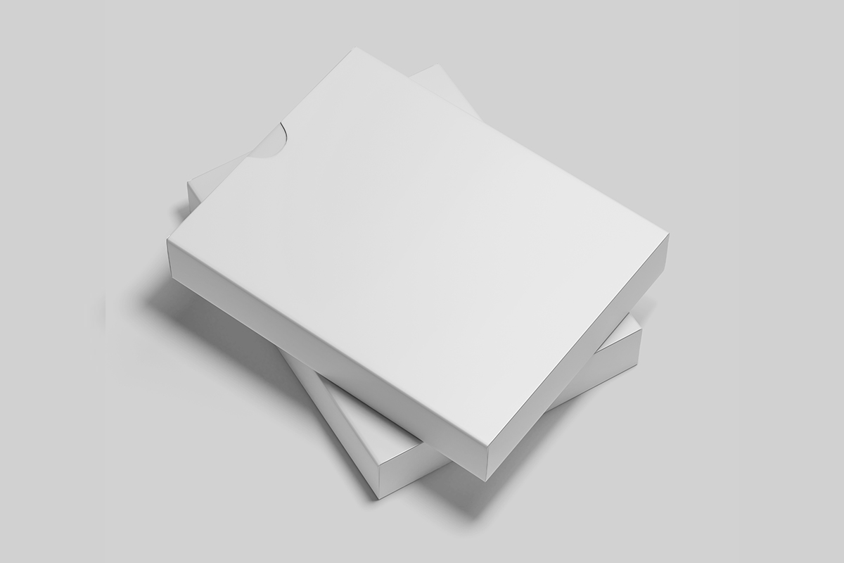 长方形纸盒产品包装盒样机ps素材贴图模版Carton Box Mockup