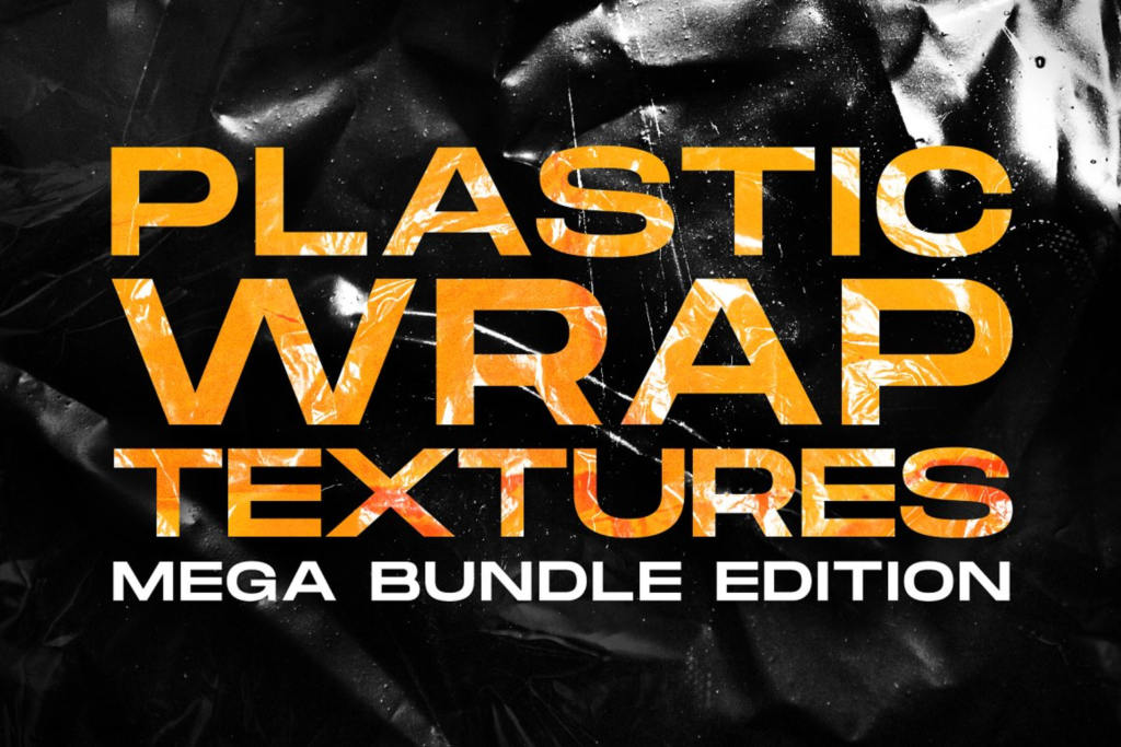 120款潮流高清折痕褶皱塑料袋纹理背景图片纹理素材 Visualfear – Plastic Wrap Textures