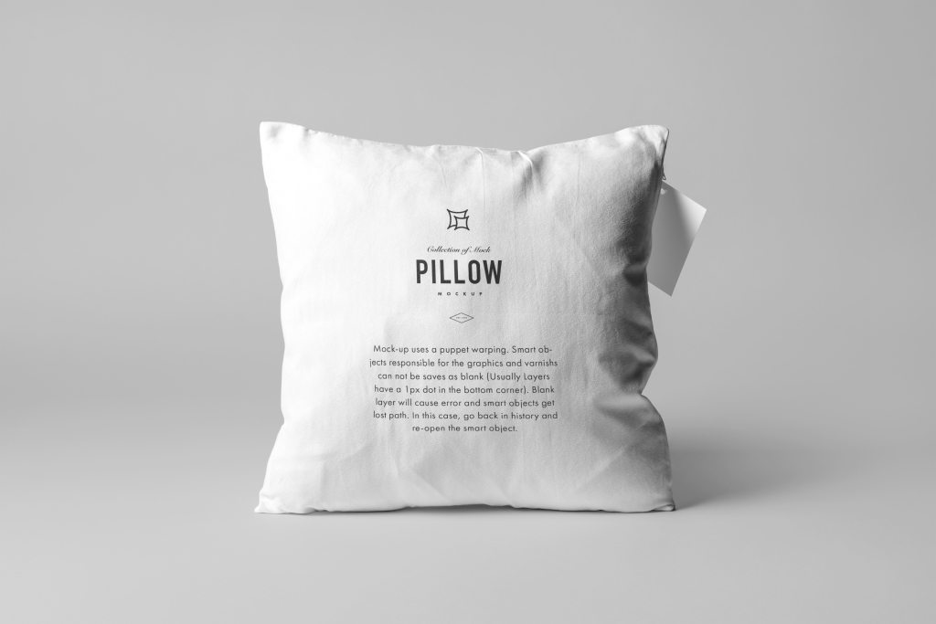 布料枕套枕头抱枕样机贴图ps分层素材下载Pillow Mock-up