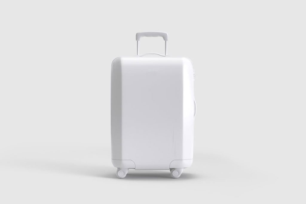 手拉旅行箱行李箱样机贴图ps分层素材下载Travel Suitcase Trolley Bag Mockups