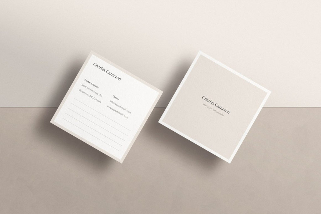 极简主义高级光影卡片名片样机贴图psd素材下载Business Card Mockup Kit