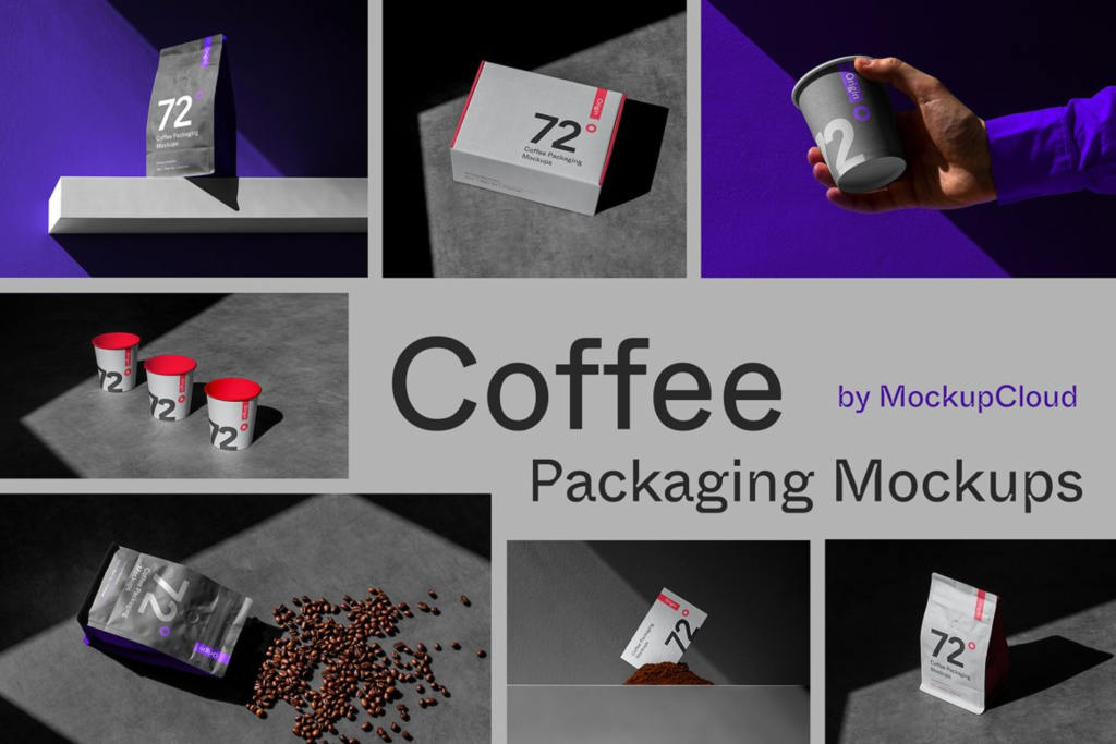 高级咖啡店品牌vi设计纸杯名片包装盒纸袋展示样机贴图ps素材下载 Origin Coffee Packaging Mockups
