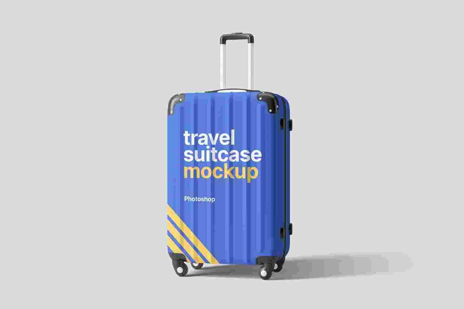 户外旅行箱手提箱样机贴图psd素材下载Travel Suitcase Mockups
