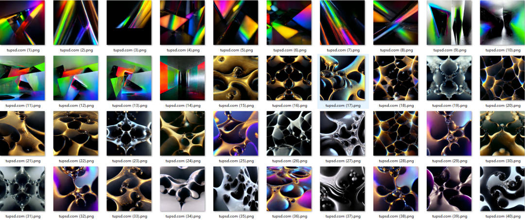 103款未来抽象梦幻科幻液体水晶玻璃海报设计4K高清背景图片素材 Imagine Abstract AI pack