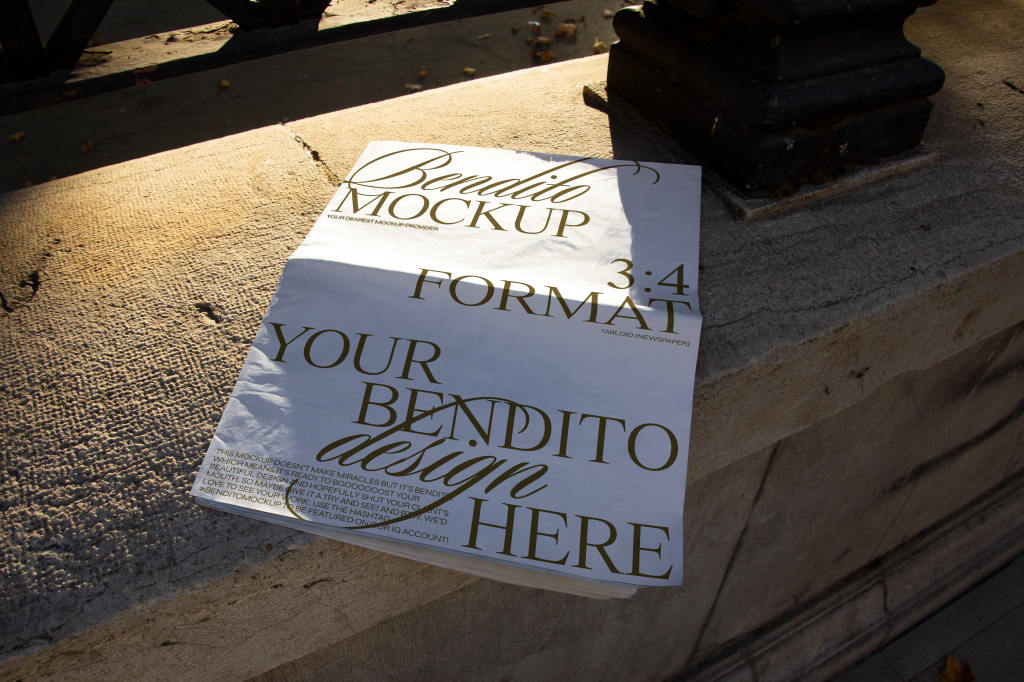 9款时尚宣传报纸DM单海报展示贴图样机模板 Bendito Mockup Magazines & Newspapers & Billboards