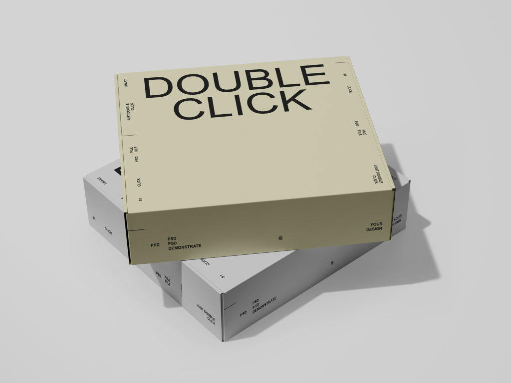 逼真产品礼物快递包装盒纸盒设计PS智能贴图样机模板合集 Paper Box Mockup Set