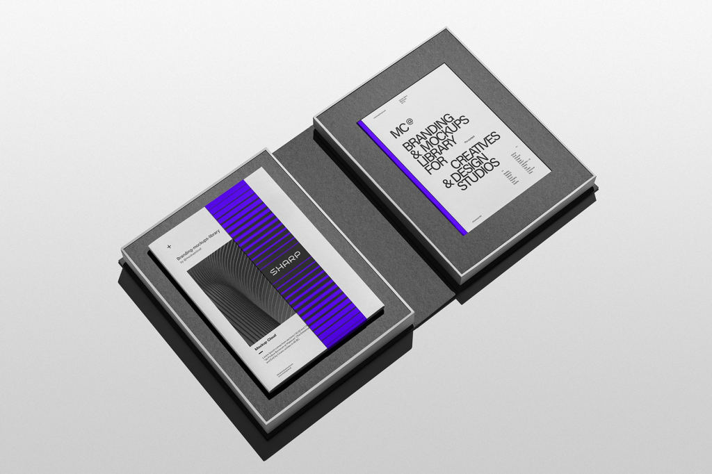 15款高级工业风名片卡片画册信纸VI标志LOGO设计贴图PSD样机素材模板 Sharp Branding Mockups Kit