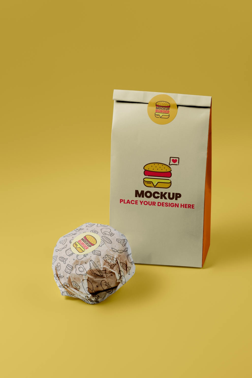 15款汉堡包装快餐餐饮品牌设计效果展示psd样机贴图素材Fast Food Packing Mockup